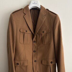 $498 Banana Republic Camel/ Tan Wool Field Jacket/ Sport Coat- Medium